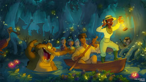 Mais detalhes do novo tema “A Princesa e o Sapo” para a atração Splash Mountain