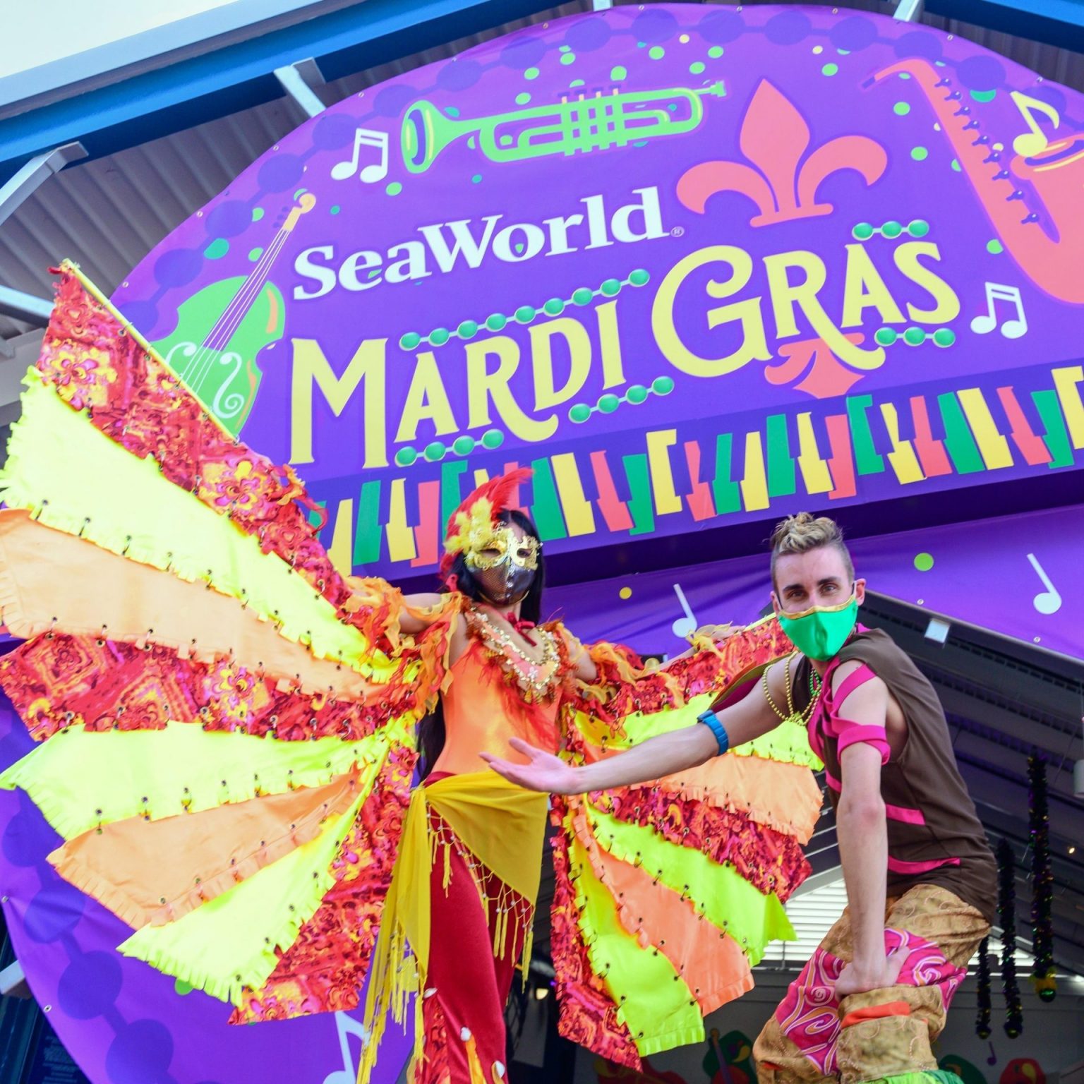 Mardi Gras chega ao SeaWorld San Diego Viajando para California