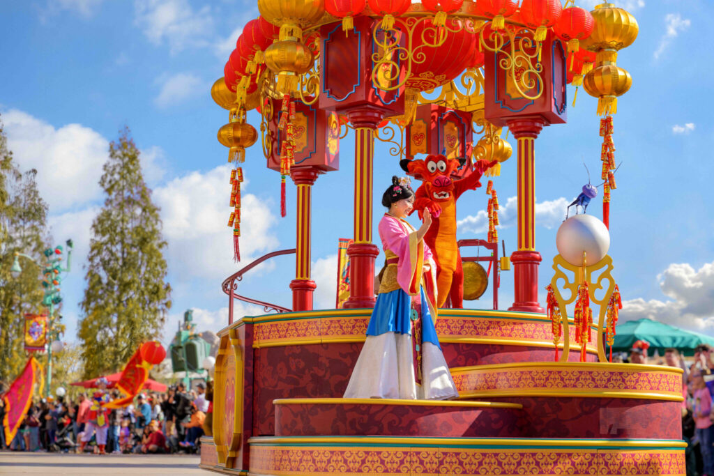 lunar new year at disney california adventure park — mulan’s lunar new year procession