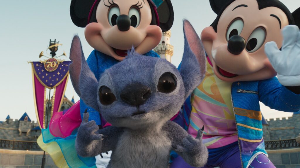 stitch crash lands at disneyland for 70th celebration
