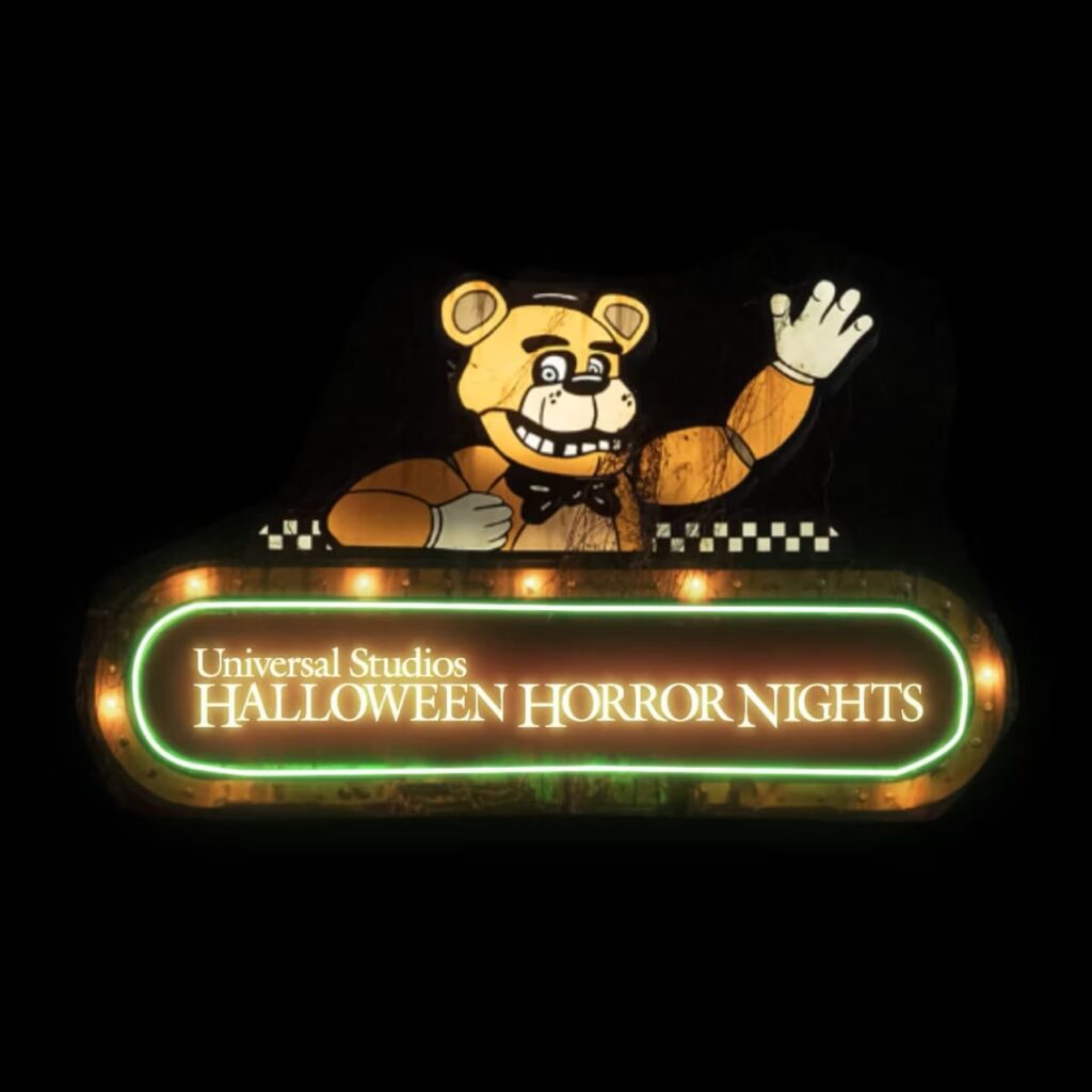 una halloween horror nights freddy cinemagraph poster b