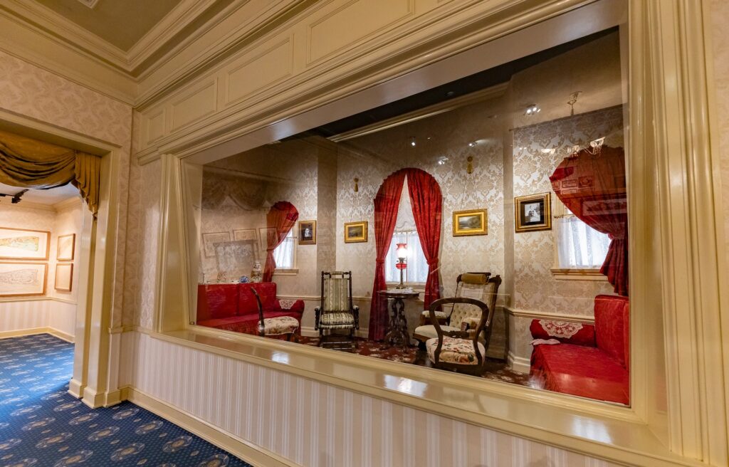 artifacts on display from the walt disney family museum