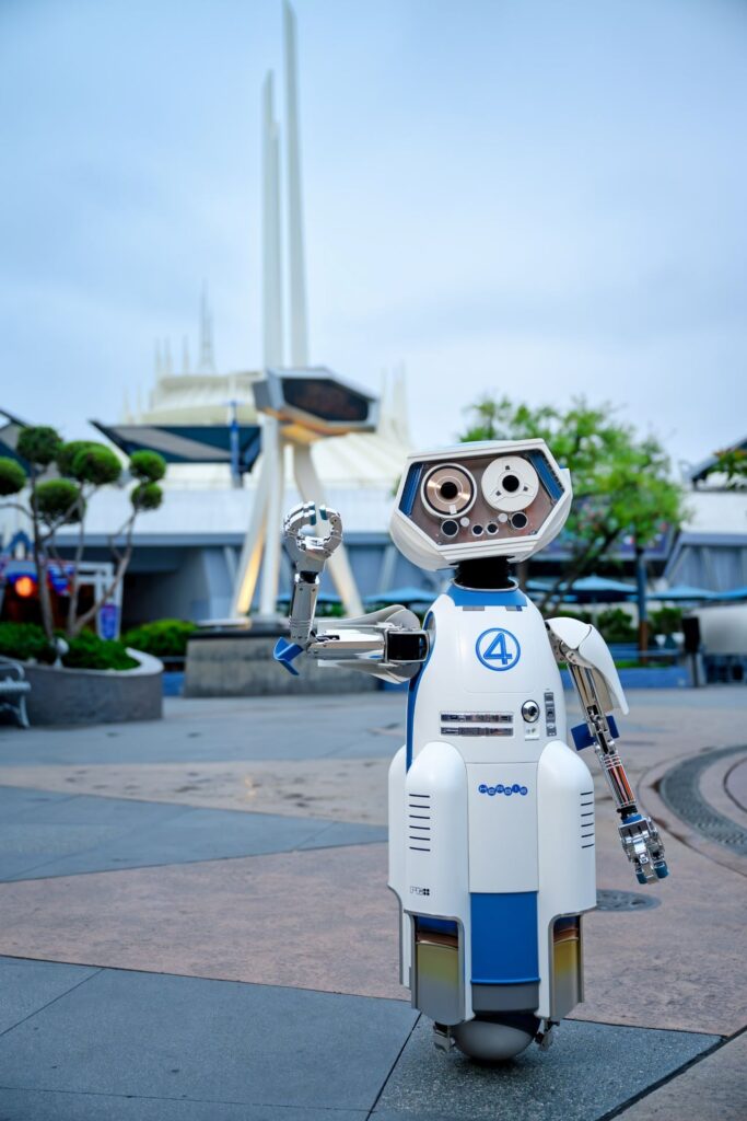 h e r b i e radiate toward tomorrowland and spot the fantastic four at disneyland