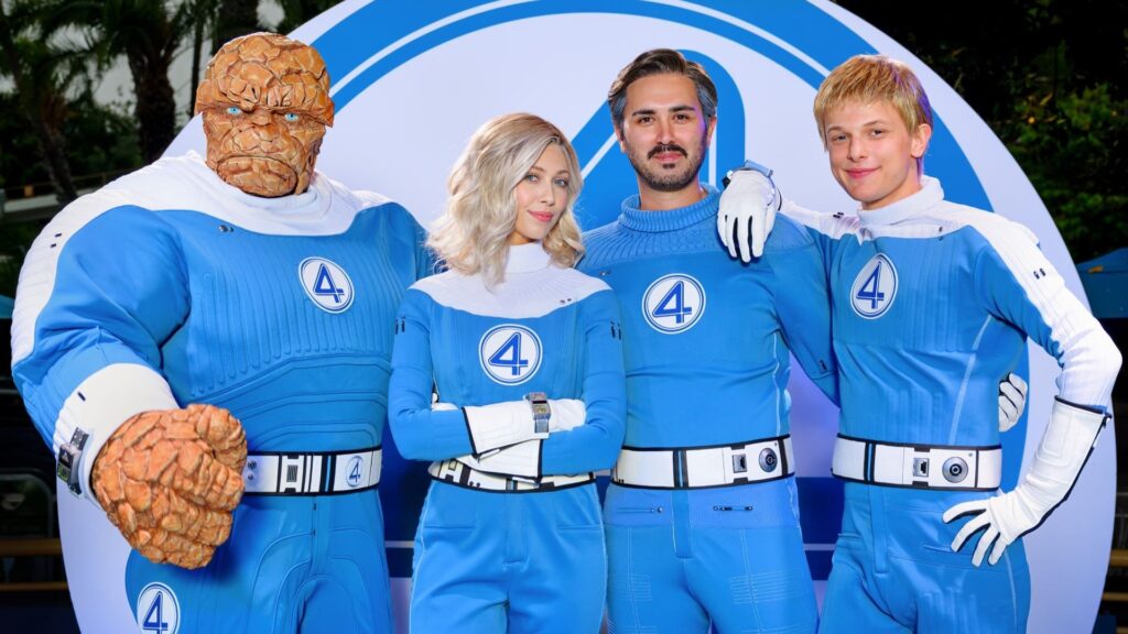 radiate toward tomorrowland and spot the fantastic four at disneyland