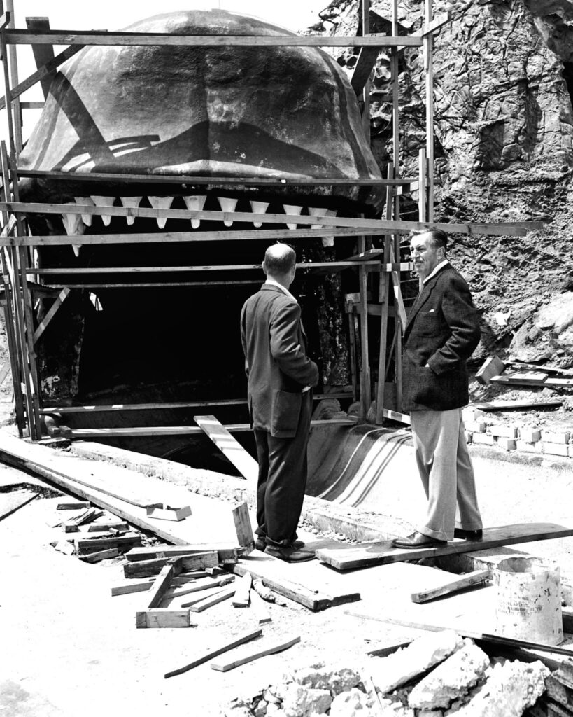 storybook land canal boats at disneyland construction