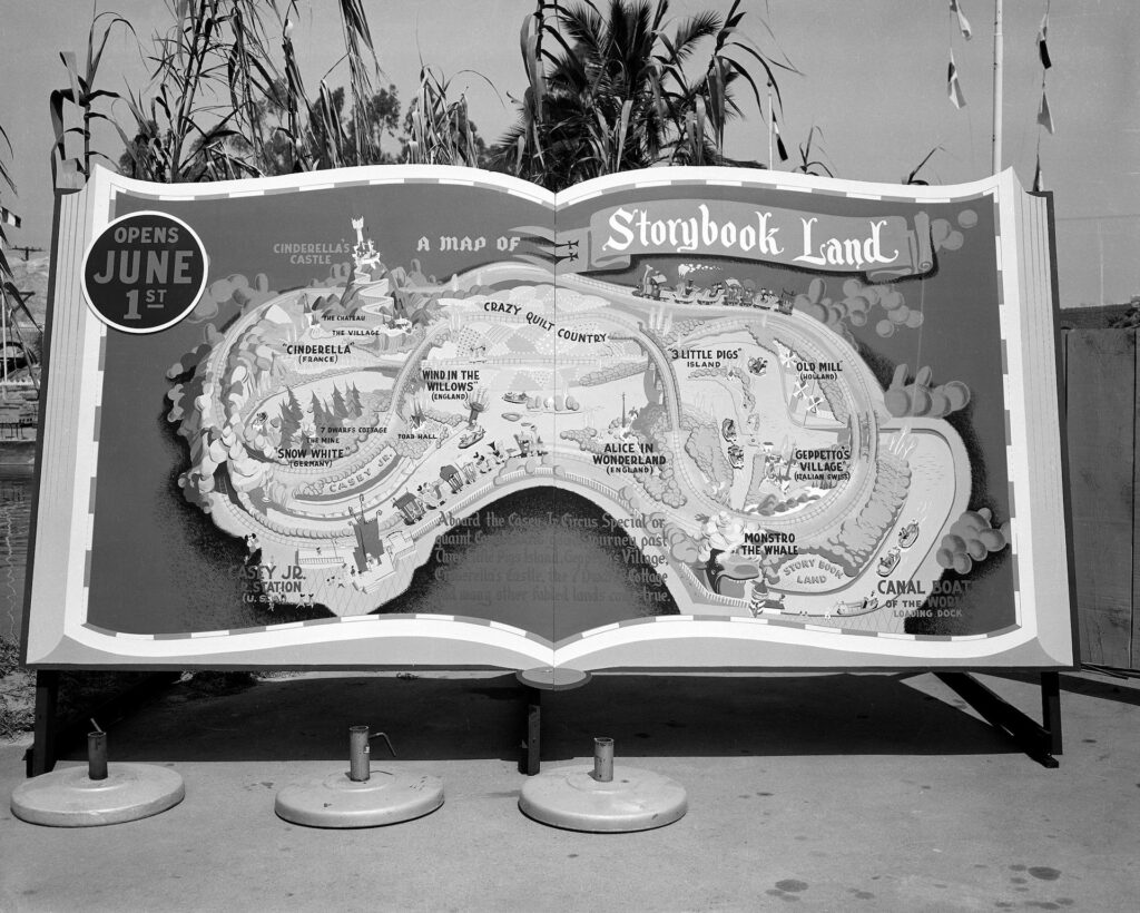 storybook land canal boats at disneyland map