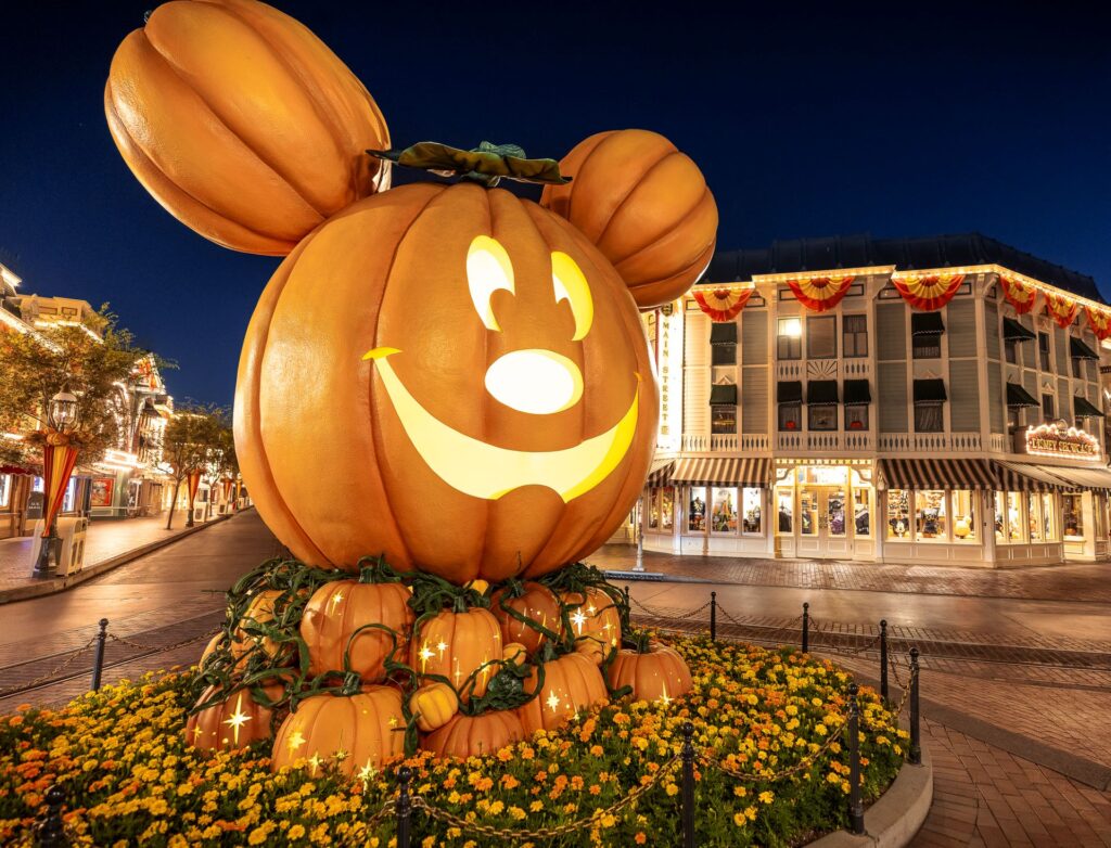 Halloween Decor on Main Street USA Disneyland